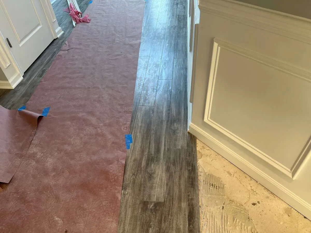 Completed marble shower restoration in Mila Doce